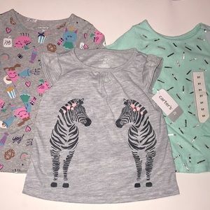 Toddler Girls Shirt Lot Size 2T NWT